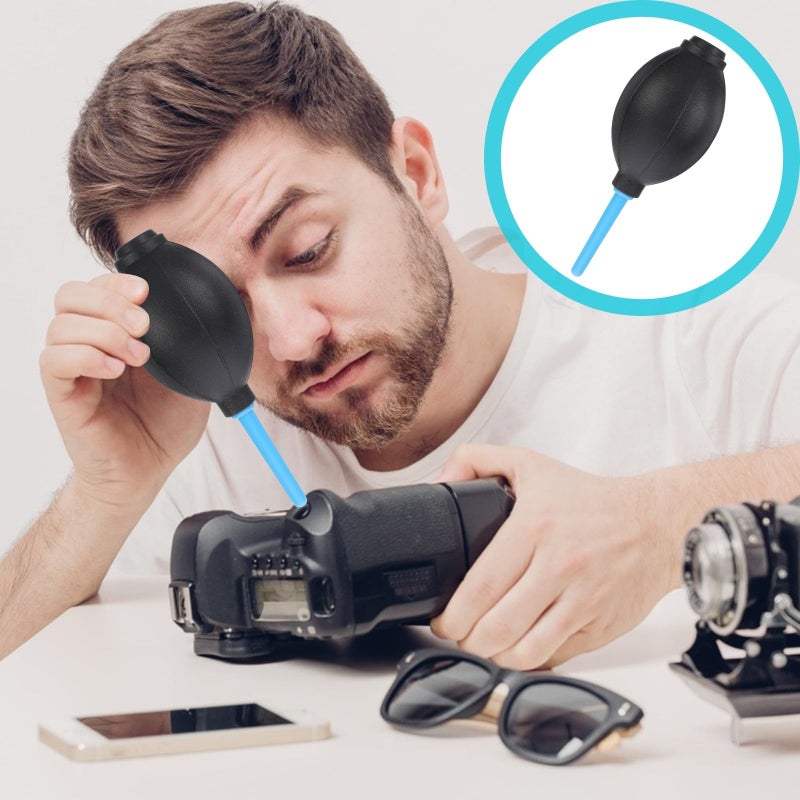 منفاخ هواء صغير منظف الغبار 3 قطع لصيانة معدات التصوير عدسات مستشعر الكاميرا - Image 5