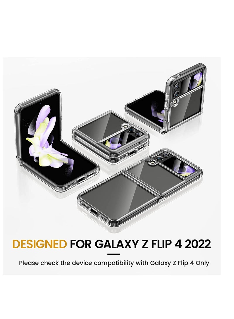 ELTRAZONE for Samsung Galaxy Z Flip 4 Case, Galaxy Z Flip 4 Clear Case [Anti-Yellow] Slim Thin Premium TPU Crystal Shockproof Protective Cover Case for Samsung Galaxy Z Flip 4 5G 2022 - Full Clear - Image 2