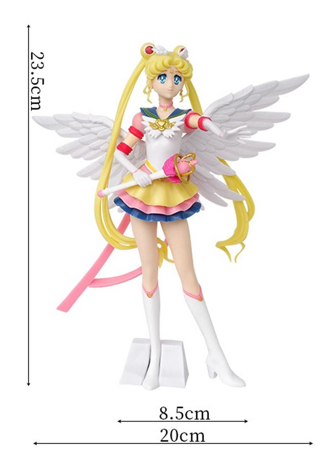 Anime Sailor Moon Statue Model Action Figure, Princess Serenity Action Figure, Anime Figure Toy Collection Set Suitable for Car and Table Decoration 23.5cm - Image 2