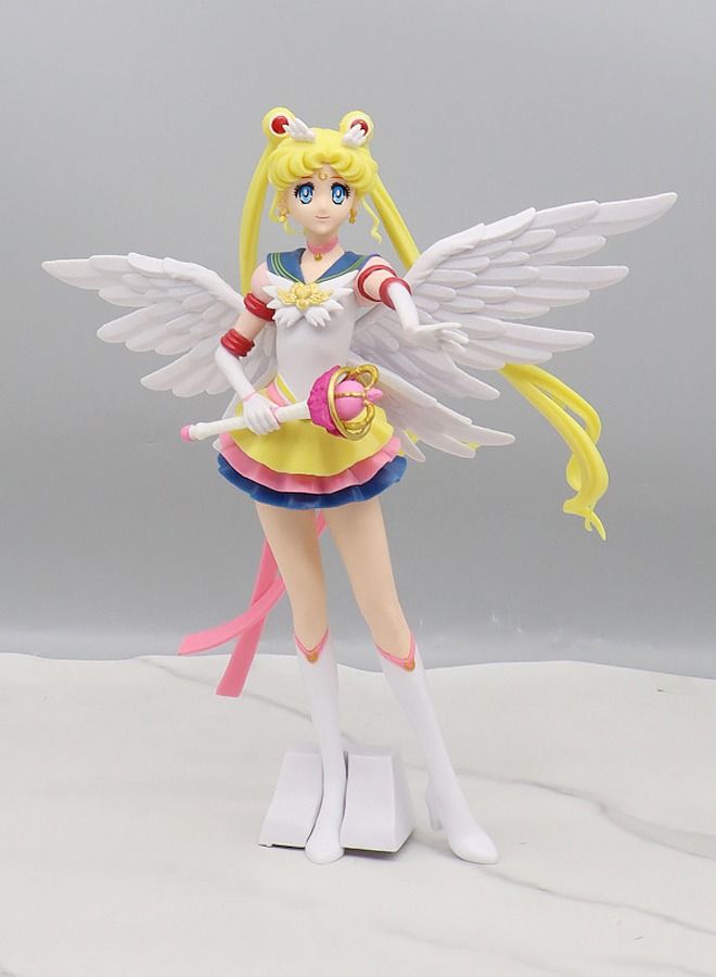 Anime Sailor Moon Statue Model Action Figure, Princess Serenity Action Figure, Anime Figure Toy Collection Set Suitable for Car and Table Decoration 23.5cm - Image 3
