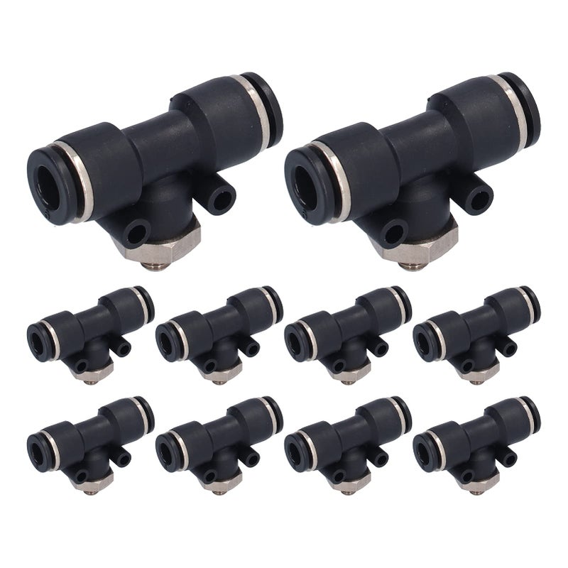 Pneumatic Quick Connect Hose Fittings Kit 10Pcs PVC 04 M5C Leak Proof Labor Saving - Image 2
