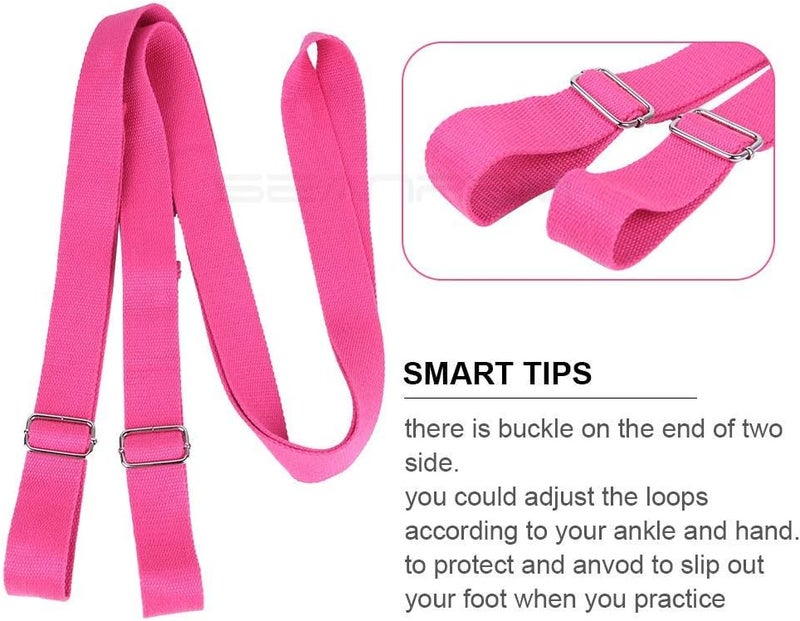 Price Xes Adjustable Leg Stretcher Lengthen Ballet Stretch Band - Easy Install on Door Flexibility Stretching Leg Strap Great Cheer Dance Gymnastics Trainer Stretching Equipment Taekwondo Training - Image 4