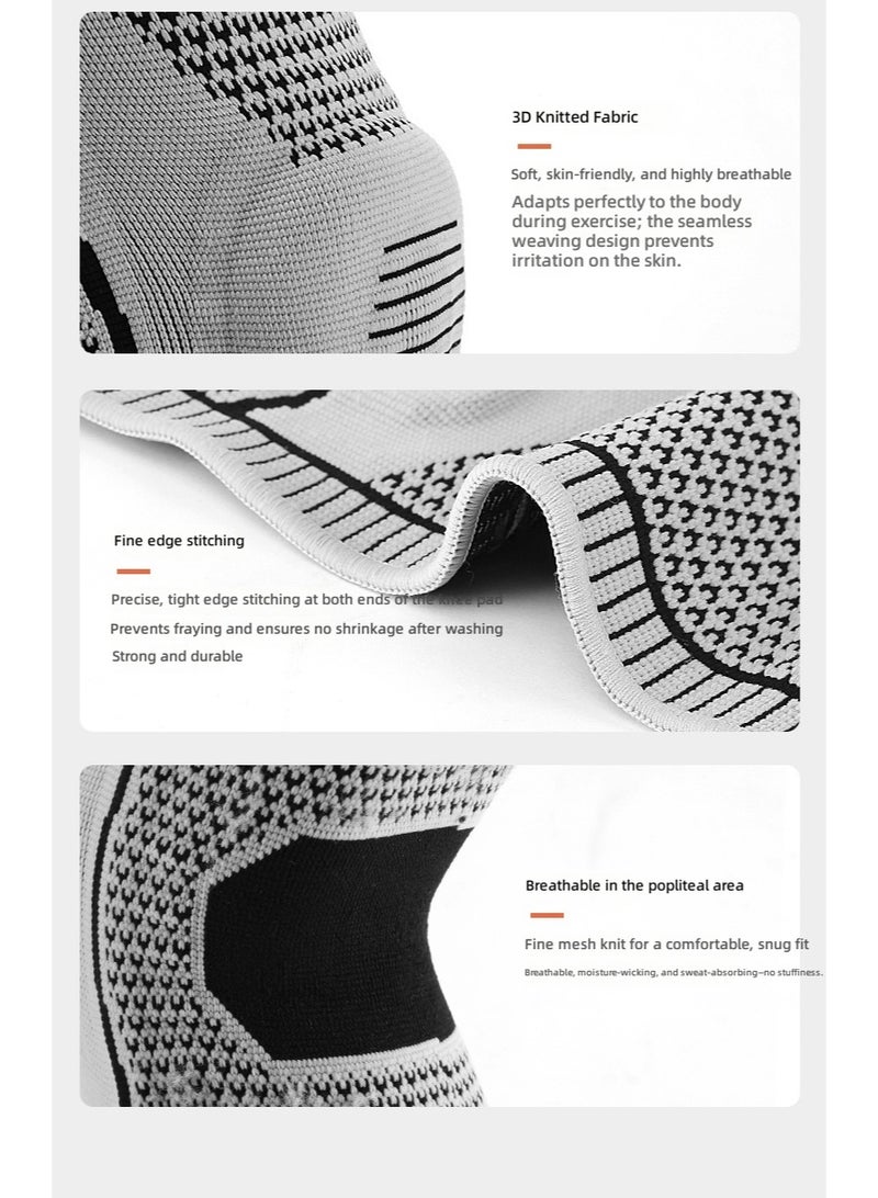 Outdoor Sports Summer Pressurized Silicone Spring Breathable Knee Pads for Hiking, Running, Basketball,  Cycling - Image 5