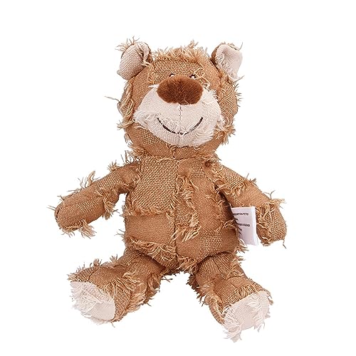 MAXBECK Dog Companion for Heavy Chewers Indestructible Robust Bear Dog Toy Resistant Squeaky Dog Toys for Heavy Chewers Unbreakable Stuffed Plush Dog Toys for Aggressive Chewers BOak - Image 1