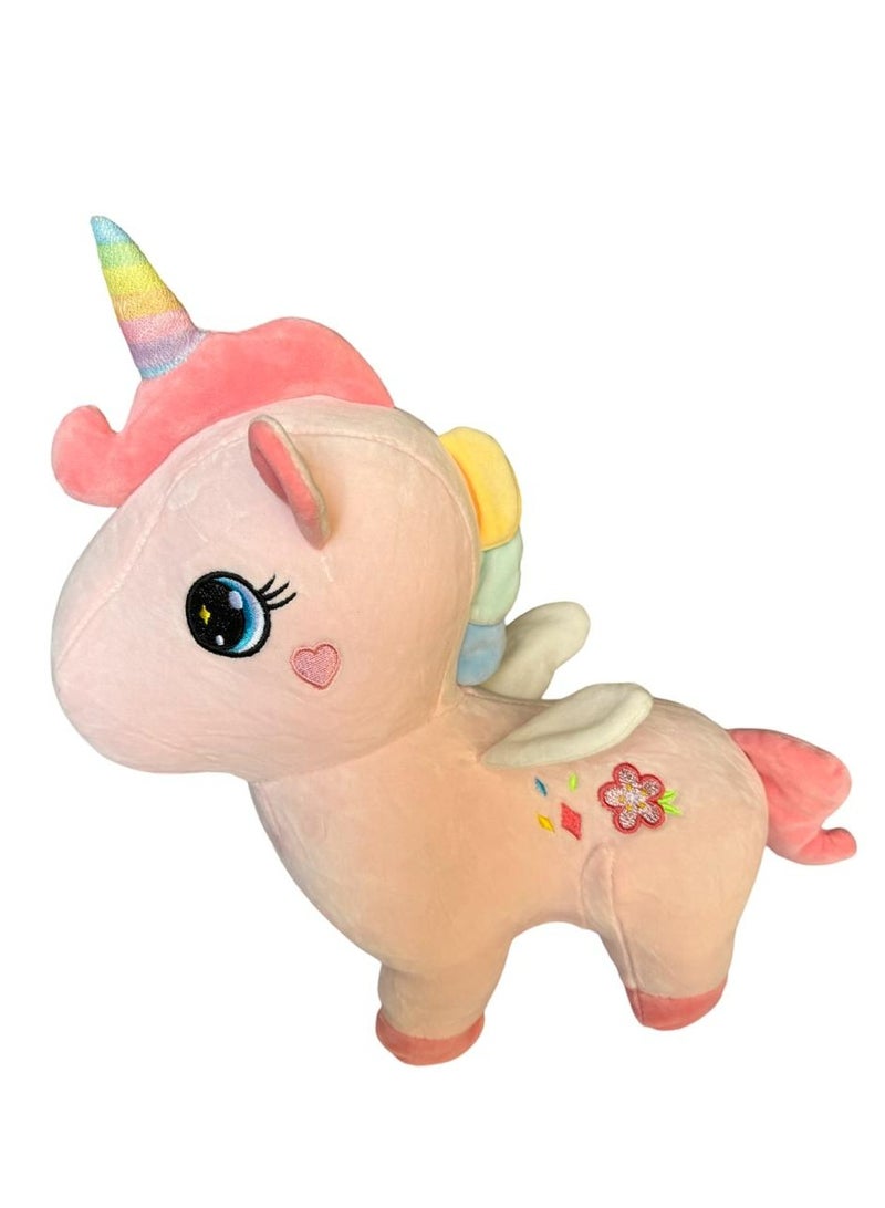 Soft/Plush/Stuffed High Quality Washable Pink Unicorn Animal Toy for Kids (Boys/Girls) (40cm)  - Image 1