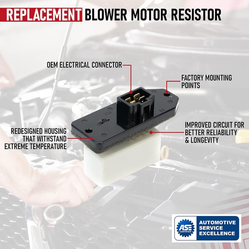 AA Ignition HVAC Blower Motor Fan Resistor - AC Heater Relay for Chrysler, Dodge & Jeep Vehicles - Image 4