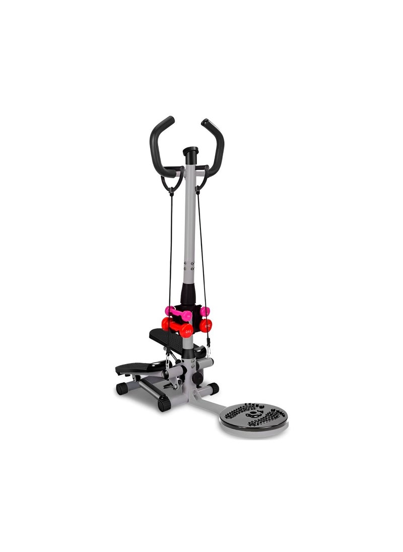 H PRO HM Sports Stepper with Twist Plate and Dumbbells |Complete Home Fitness Solution  - Image 2