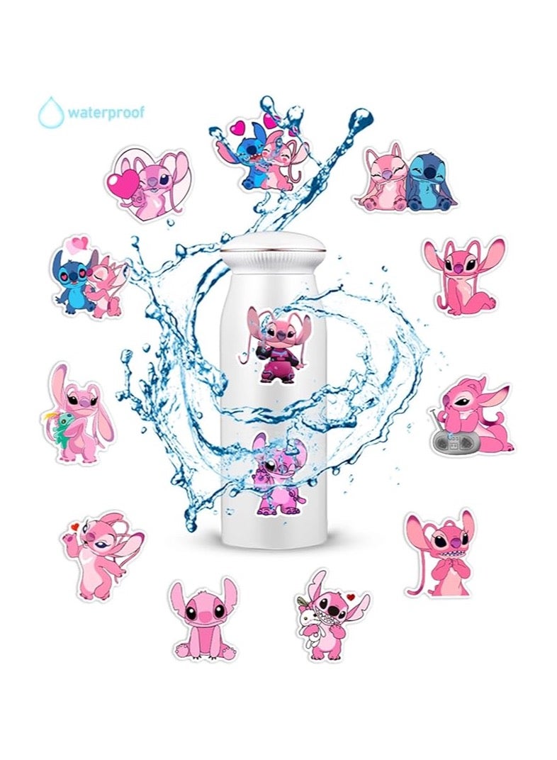 Stitch Stickers for Kids, 50pcs Cute Cartoon Stitchs (Pink Stitch)  - Image 2
