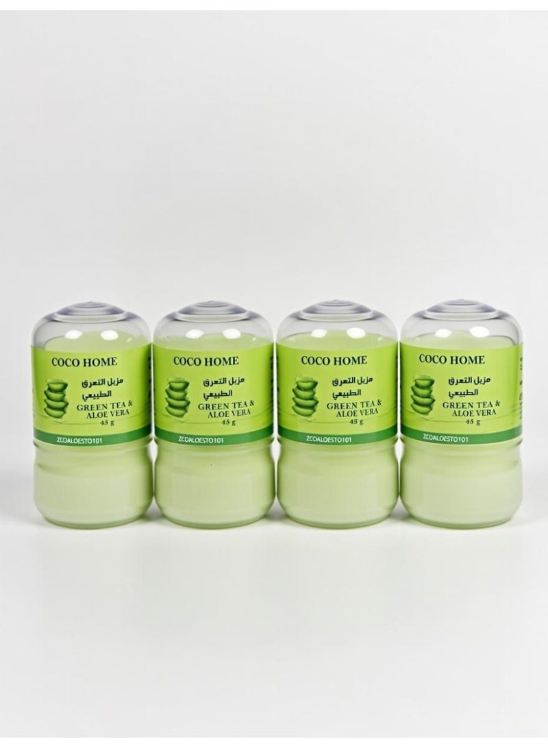 4 قطع من مزيل عرق طبيعي 45 جرام - Image 1