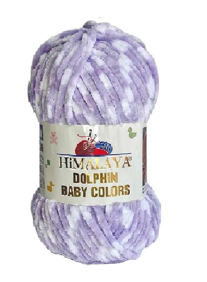 Himalaya Dolphin Baby Colors Yarn-Super soft with a gentle velvety feel-Color:80429 (Pack of 2pcs)