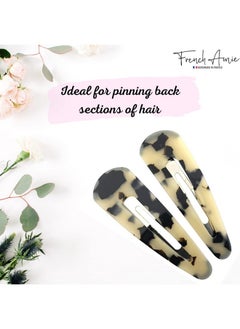 Clic Clac White Tokyo Large Handmade Celluloid Set Of 2 French Snap Clip Barrette Hair Slides Women Strong Hold No Slip Side Slidein Girls Women Hair Accessories Made In France - pzsku/Z5869748106DFB1811292Z/45/_/1696664783/87018f94-d7f5-4b6b-911b-afc39862b3cc