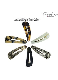 Clic Clac White Tokyo Large Handmade Celluloid Set Of 2 French Snap Clip Barrette Hair Slides Women Strong Hold No Slip Side Slidein Girls Women Hair Accessories Made In France - pzsku/Z5869748106DFB1811292Z/45/_/1696664794/785d4cd3-ee20-4bda-b48e-d19e69785206