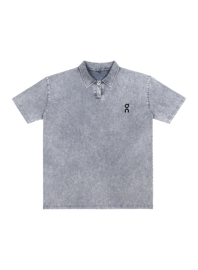 On Running summer wash breathable men's and women's casual Polo shirt short sleeve business T-shirt shirt - Image 3