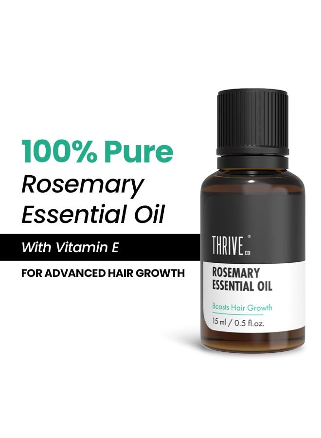 ثريفيكو زيت إكليل الجبل العطري من ثرايف كو | يساعد على تعزيز نمو الشعر والتحكم في تساقطه | نقي وعضوي 100% | غني بفيتامين E | يقوي الشعر ويدعم صحة فروة الرأس | مناسب للرجال والنساء | 15 مل - Image 2