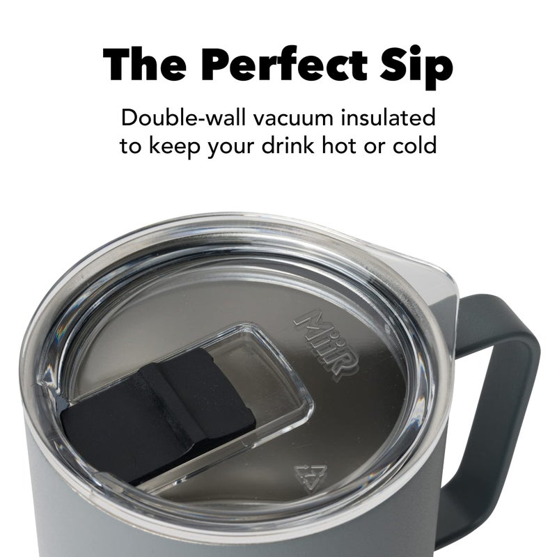 MiiR, Camp Cup, Vacuum Insulated, Stainless Steel with Slide Lid, BPA Free, White, 8 Fluid Ounces - Image 3