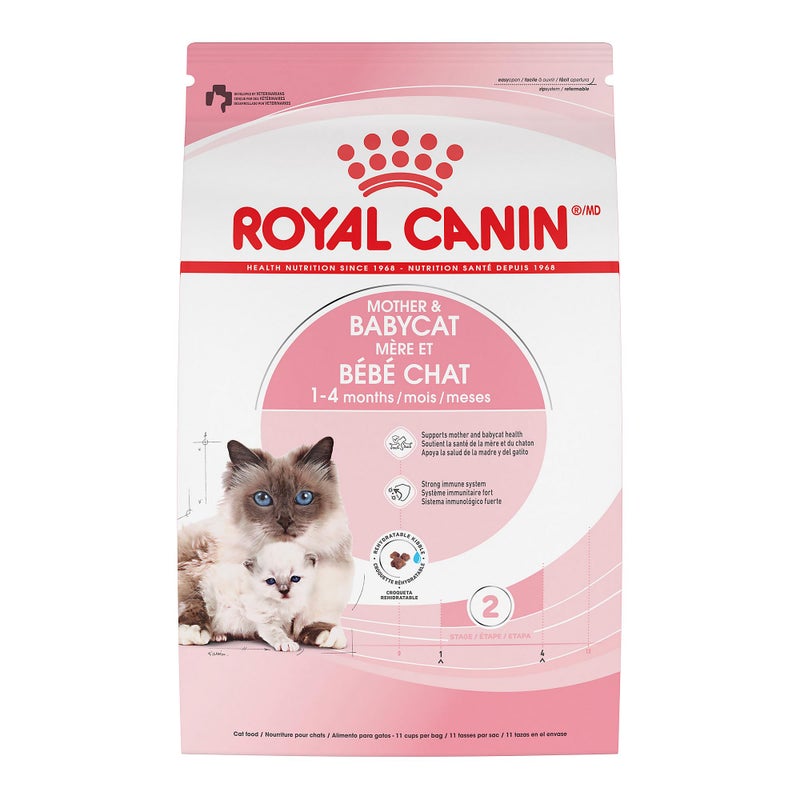 Royal Canin Feline Health Nutrition Mother & Babycat Queen Dry Cat Food, 6 lb Bag - Image 1