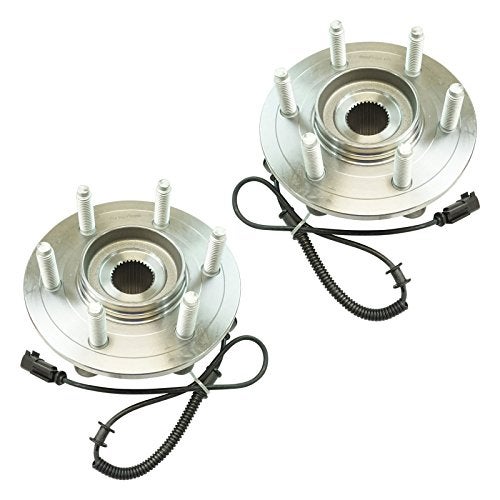 TRQ 2 Piece Rear Wheel Bearing & Hub Assembly Set Compatible with 2011-2014 Ford Expedition Lincoln Navigator - Image 1