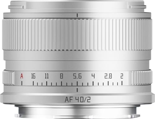 TTARTISAN AF 40mm F2 Full Frame Autofocus Camera Lens Compatible with LMount Mirrorless Cameras SL SL2 SL2S SL3 S1 S1R S1H S5 S5M2 S5M2X FP FPL Sliver - Image 1
