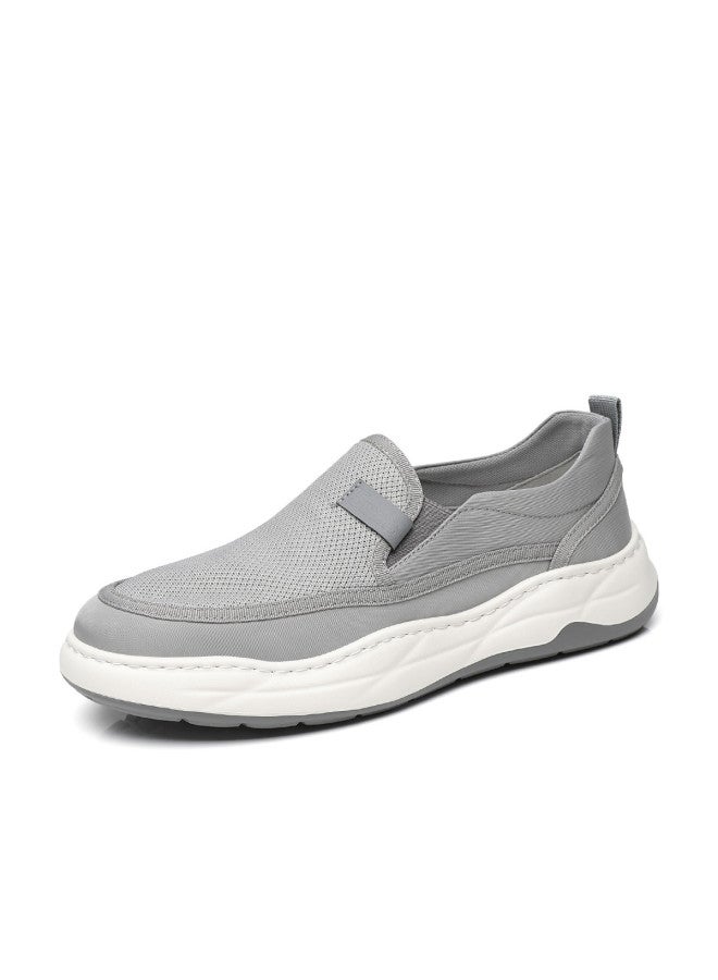 15MINS Slip-on】new Men's Casual Shoes Fly Knit Fabric Shoes Dad Shoes Lightweight Slip-on Loafers For Men - Image 5