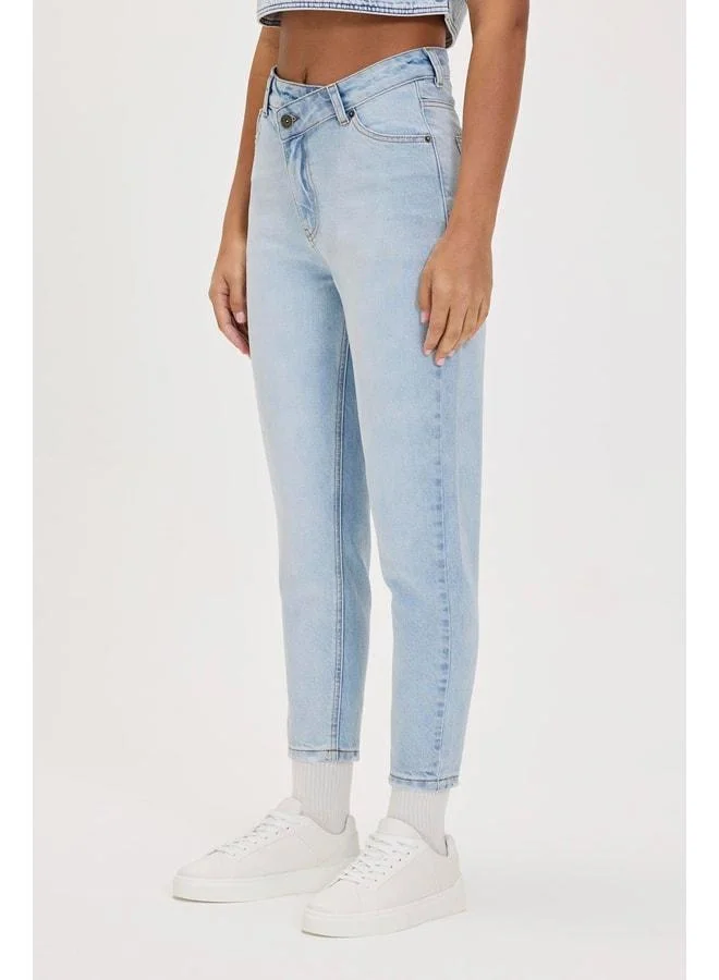Bad Bear Alisha Jeans Ocean Blue Women's Denim Pants.