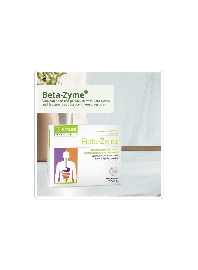 NeoLife - Beta-Zyme Digestive Enzyme Blend Tablet - Plant-Sourced Digestive Enzymes, Betaine Hcl, Ox Bile, Digestion Supplements - 30 Packets - Image 2