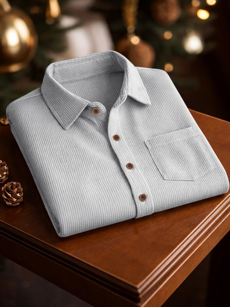 Noble Monk Mens Solid Casual Shirts |Half Sleeve Shirts for Men | Regular Fit Shirt for Man | Stylish Textured Shirt for Men - Image 4