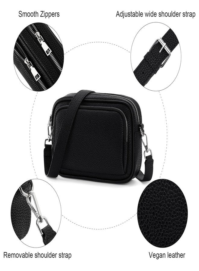 SENDEFN Crossbody Bags for Women Small Square Bag Trendy PU Leather Purses and Handbags - Image 3