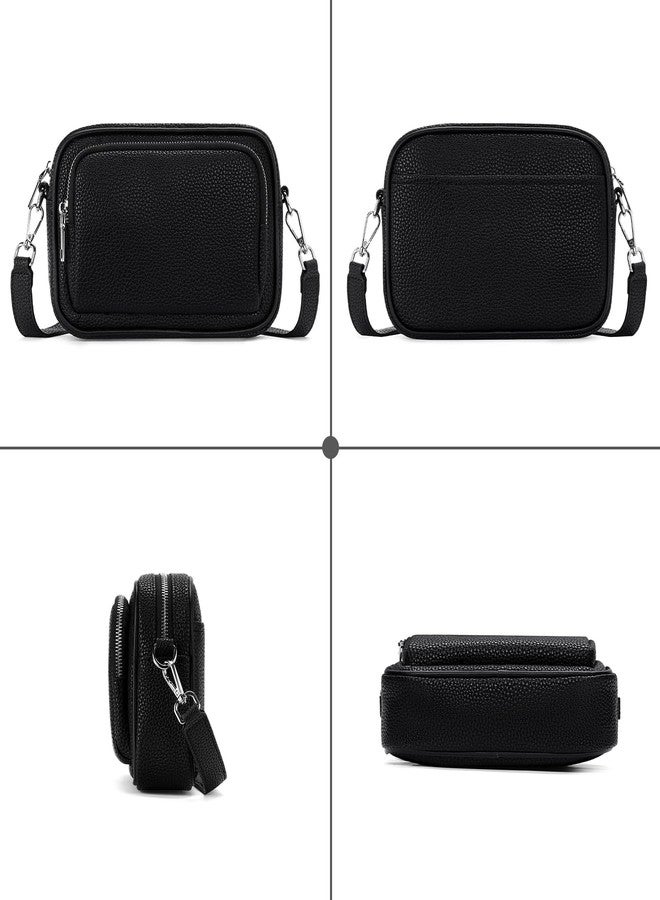 SENDEFN Crossbody Bags for Women Small Square Bag Trendy PU Leather Purses and Handbags - Image 5