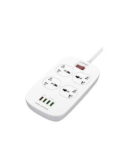 إل دينو LDNIO SC4407 New Model Defender Series Qualcomm 3.0 Quick Charge 4 Ways Socket 4 USB with one QC 3.0 Port Multifunction Power Surge Protector 2 metres Cord  - Image 5