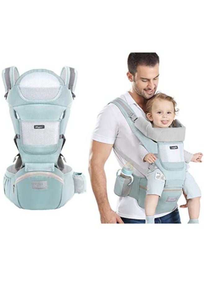 GGEROU - Baby Carrier with Hip Seat, Multi-Functional 9 in 1 Baby Backpack Carrier, Convenient, Breathable, Easy-to-use Baby Carrier With Storage Function, Suitable For 0-36 Months Baby, Toddler - Image 1