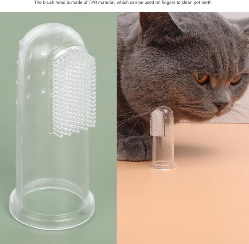 Pet Finger Toothbrush Soft Bristles For Dogs Cats Puppy Teeth Care - Image 4