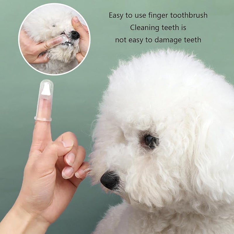 Pet Finger Toothbrush Soft Bristles For Dogs Cats Puppy Teeth Care - Image 5