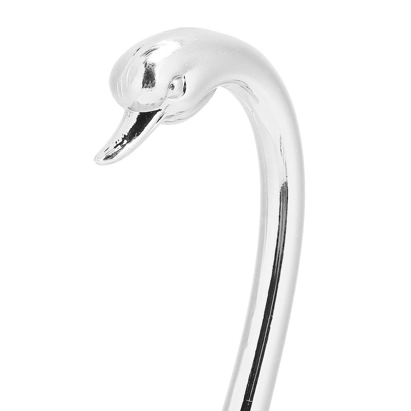 Coffee Dessert Spoon Set European Style Elegant Swan Fruit Scoop  Holder Decorative TablewareSilver - Image 5
