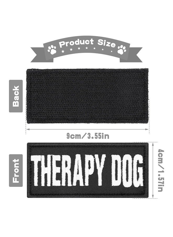 COBEE Luminous Service Dog Patches, 6 Pcs Embroidered Dog Vest Patches Removable Dog Harness Patches with Hook Tactical Dog Vest Patch in Training Emotional Support Do Not Pet Therapy Dog, 3.5x1.5inch - Image 5