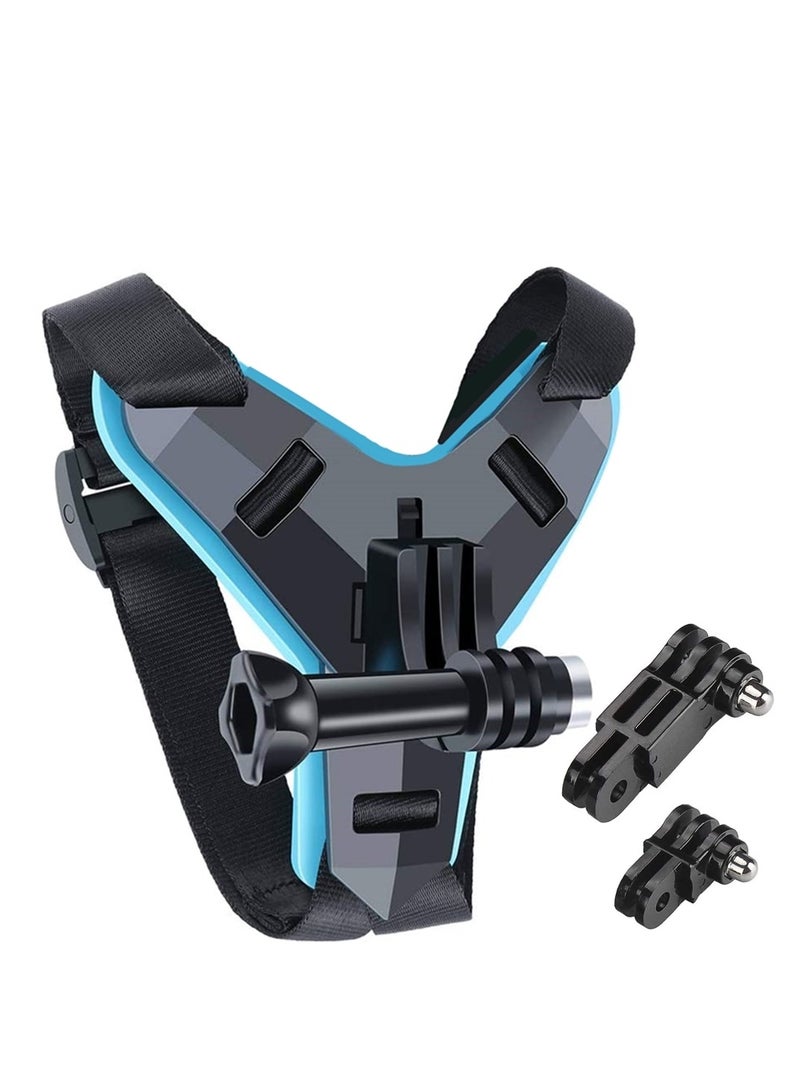 AROAQ Helmet Mount for GoPro, Motor Bike Cycle Helmet Chin Mount Strap Stand Action Camera Accessories Compatible with GoPro Hero 11 10 9 8 7 6 5 4 3 - Image 1
