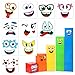 Frienda 20 Pcs Number Birthday Party Decoration Stickers Blocks Themed Blocks Face PVC Stickers Adhesive in 10 Designs for Decoration Birthday Party Supplies - Image 2