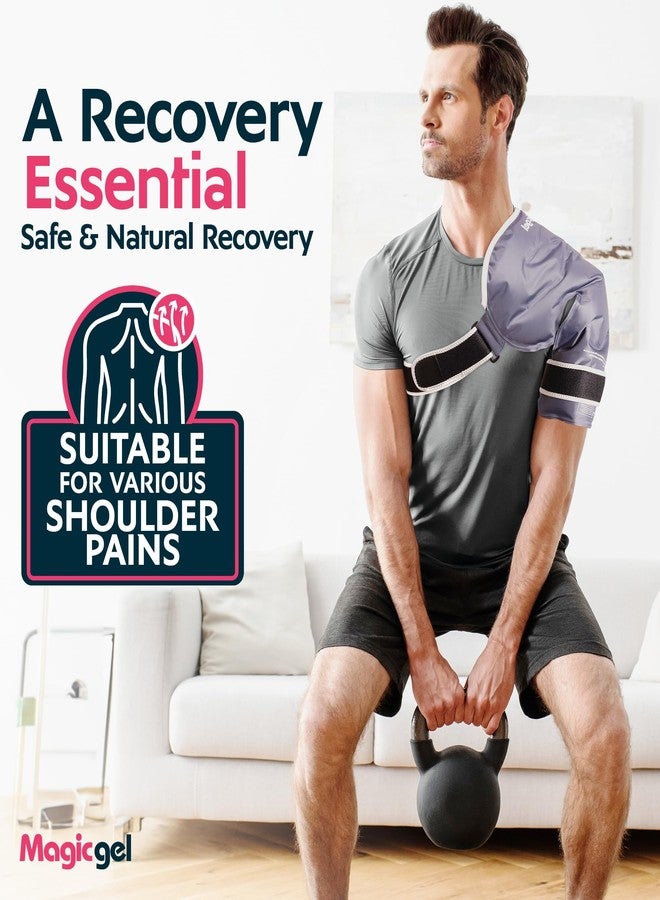 Magic Gel Premium Shoulder Ice Pack - Reusable, Flexible and Long Lasting. Ice Pack for Rotator Cuff Injuries, Bursitis and Swelling. Cold Therapy Compression Wrap for Left or Right Shoulder () - Image 5