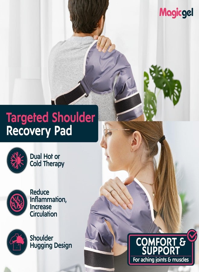 Magic Gel Premium Shoulder Ice Pack - Reusable, Flexible and Long Lasting. Ice Pack for Rotator Cuff Injuries, Bursitis and Swelling. Cold Therapy Compression Wrap for Left or Right Shoulder () - Image 2