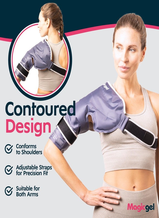 Magic Gel Premium Shoulder Ice Pack - Reusable, Flexible and Long Lasting. Ice Pack for Rotator Cuff Injuries, Bursitis and Swelling. Cold Therapy Compression Wrap for Left or Right Shoulder () - Image 4