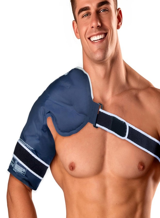 Magic Gel Premium Shoulder Ice Pack - Reusable, Flexible and Long Lasting. Ice Pack for Rotator Cuff Injuries, Bursitis and Swelling. Cold Therapy Compression Wrap for Left or Right Shoulder () - Image 1