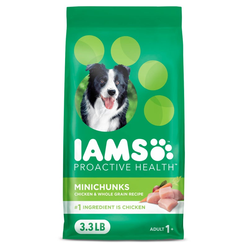 IAMS Proactive Health Minichunks Adult Dry Dog Food with Real Chicken 33 lb Bag