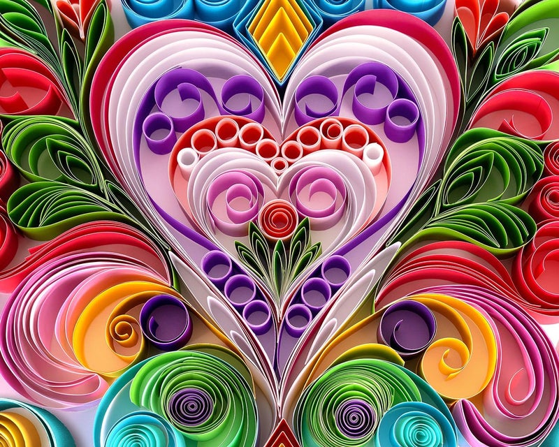 Springbok Paper Hearts 1000 Piece Puzzle for Adults Features a Beautiful Cut Paper Heart Arrangment - Image 3