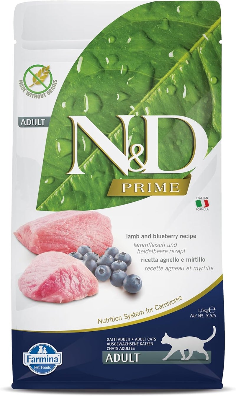 Farmina PRIME LAMB&BLUEBERRY Adult cat 1.5 Kg - Image 1
