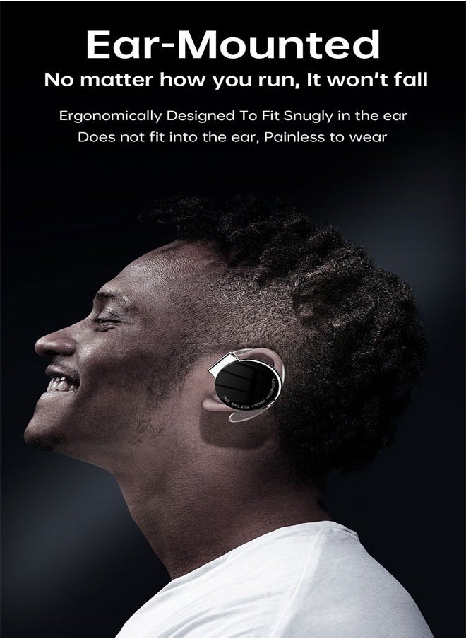 Generic On-Ear Bluetooth Headset V5.2, Noise Cancelling With 4 Microphones, Long Battery Life Sport Style, - Black  - Image 3