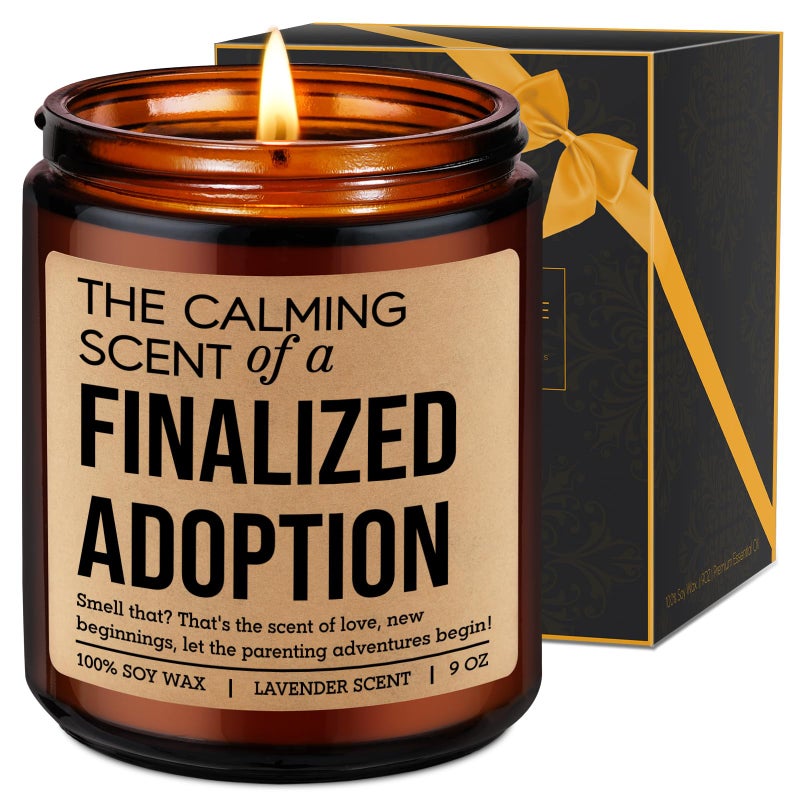 Fairy's Gift Candle, Finalized Adoption Gifts, Finalization Adoption Day Gifts for Adoptive Parents, New Family - Happy Gotcha Day, New Beginnings Congrats Presents for Newly Adopted Mom Adoptive Dad - Image 1