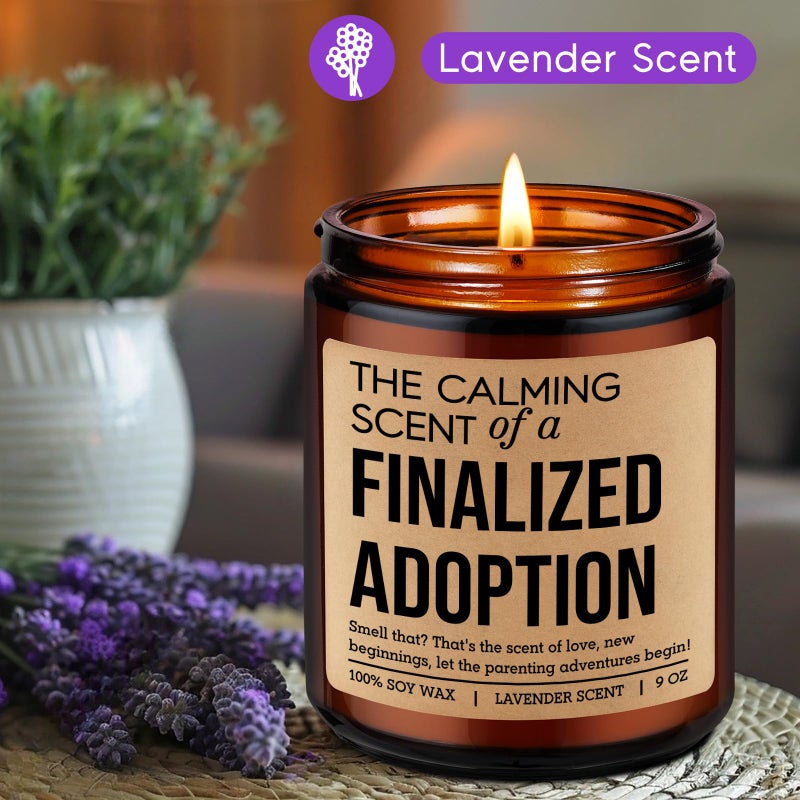 Fairy's Gift Candle, Finalized Adoption Gifts, Finalization Adoption Day Gifts for Adoptive Parents, New Family - Happy Gotcha Day, New Beginnings Congrats Presents for Newly Adopted Mom Adoptive Dad - Image 2