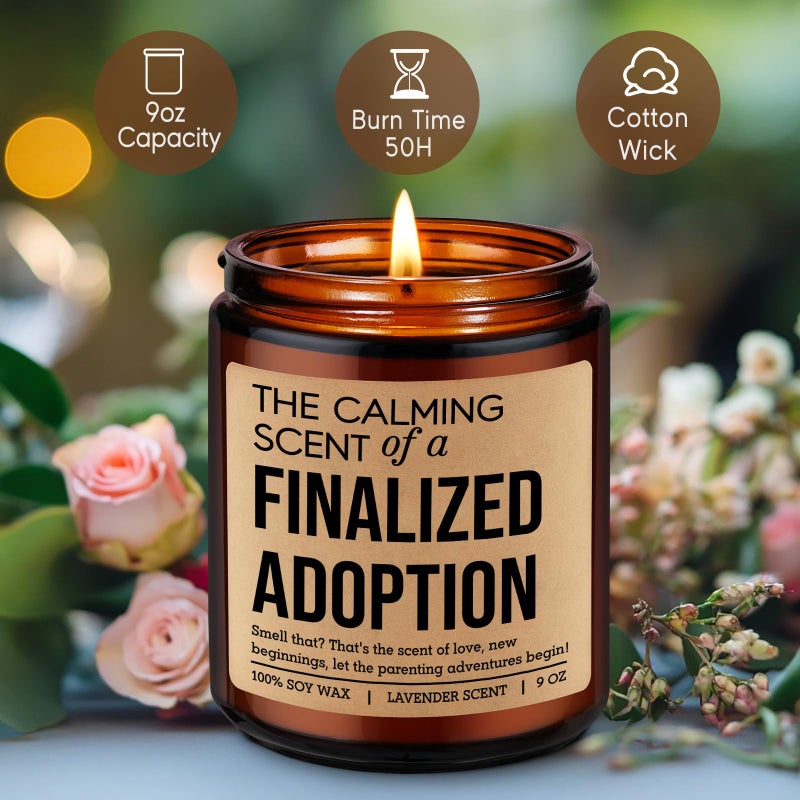 Fairy's Gift Candle, Finalized Adoption Gifts, Finalization Adoption Day Gifts for Adoptive Parents, New Family - Happy Gotcha Day, New Beginnings Congrats Presents for Newly Adopted Mom Adoptive Dad - Image 3