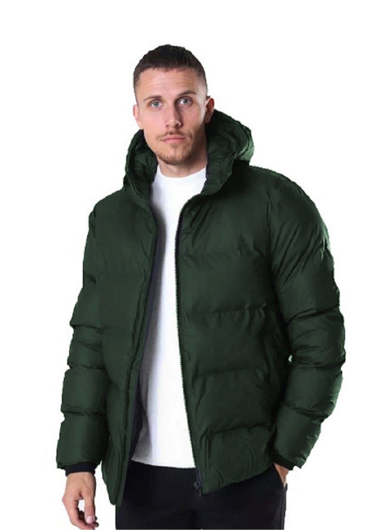 general Zip Up Bomber Jacket with Removable Hood - Image 1