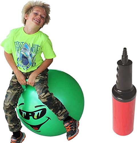 WALIKI Hopper Therapy Ball for Kids 7 8 9 and 10 Years Old 20 Hoppity Hop Green Jumping Ball Toy Active Toys for for Boys who Like Hopping - Image 1