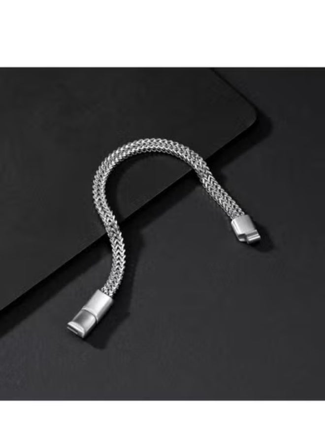 Bracelets for Men-Stainless Steel Magnetic Clasp Franco Chain Mens Bracelet - Image 4
